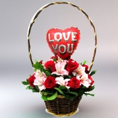 Cesta de Amor Floral